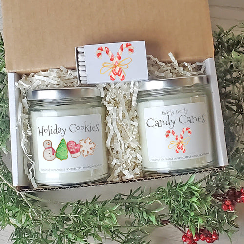 Christmas Candle Gift Box, Holiday Scented Candles Gift Set For Her, Secret Santa Gifts, Gift For Teacher Neighbor